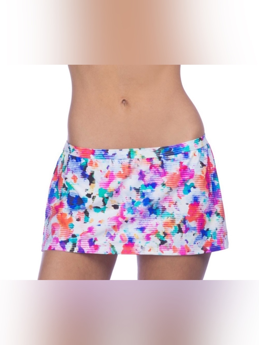 NWT KENNETH COLE REACTION FLORAL SWIMSKIRT SIZE L